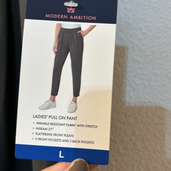 NWT Modern Ambition gray pull on pants size large - Picture 3 of 8